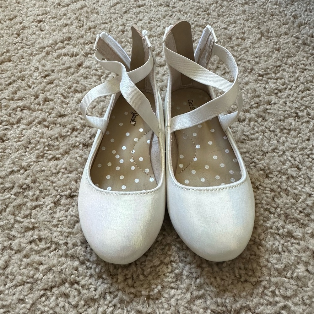 *4 for $15* Cat & Jack White Flats